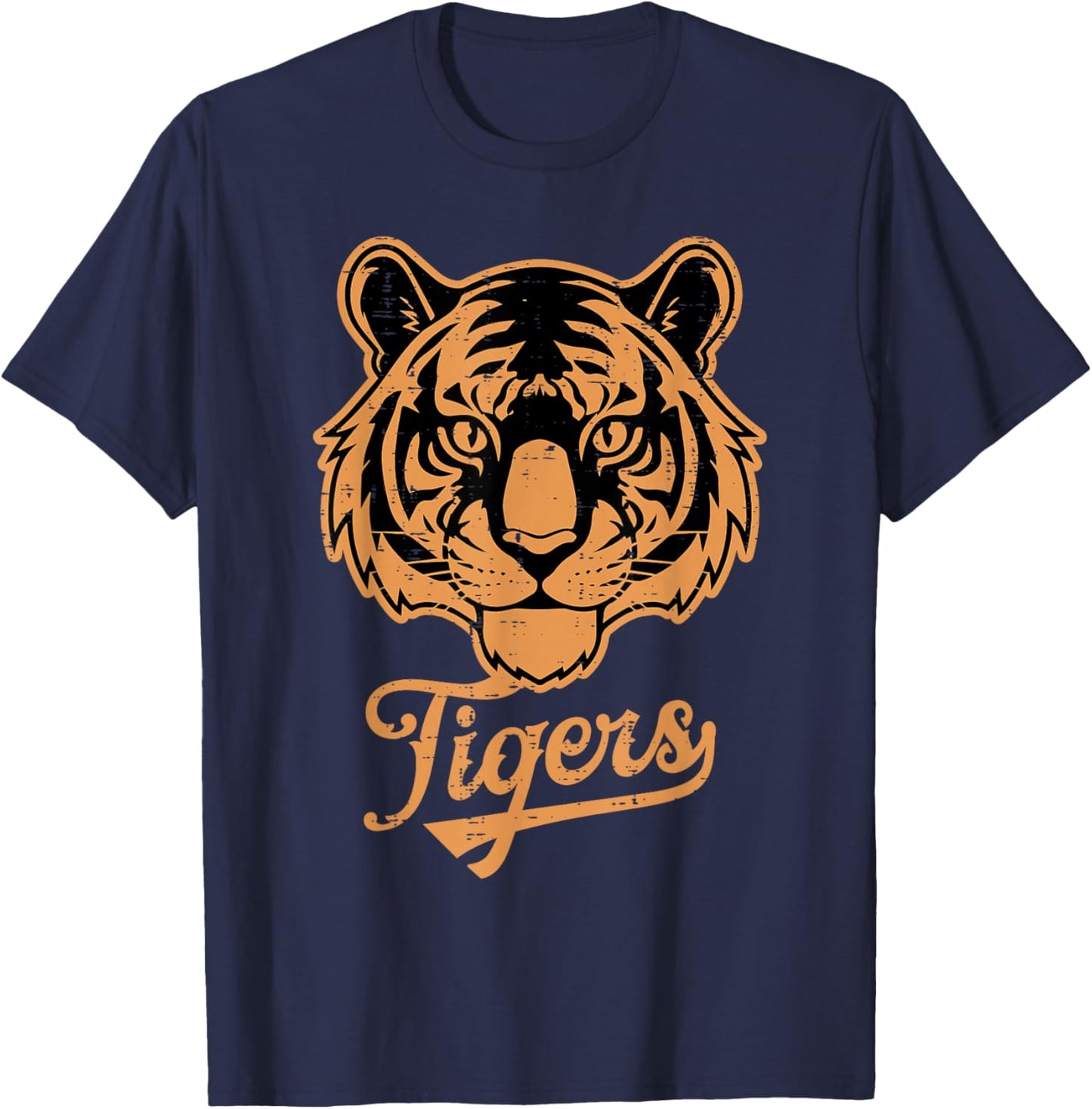 Tiger Girls Youth Teen Kids Boys Men Women T-Shirt - T-Shirt | Navy