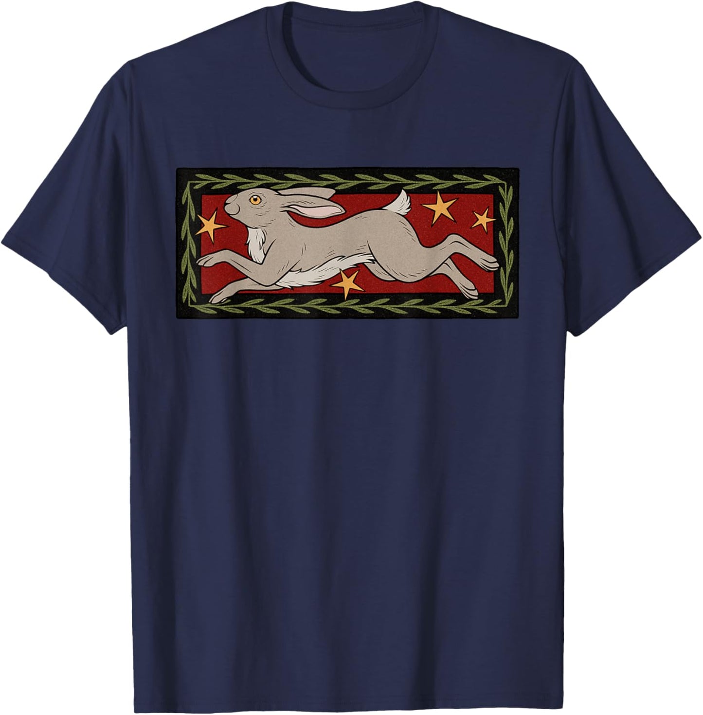 Watership Down Goblincore Therian Dark Academia Furry Art T-Shirt - T-Shirt | Navy