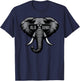 Elephant Animal Women Men Kids Boys Girls Youth Teen T-Shirt - T-Shirt | Navy
