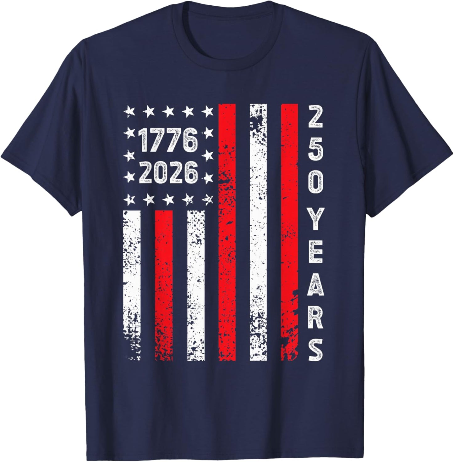 250th Anniversary 4th of July USA 250 Years Independence T-Shirt - T-Shirt | Navy
