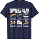 Things I Do Leopard Gecko Owner Leopard Gecko Lover T-Shirt - T-Shirt | Navy
