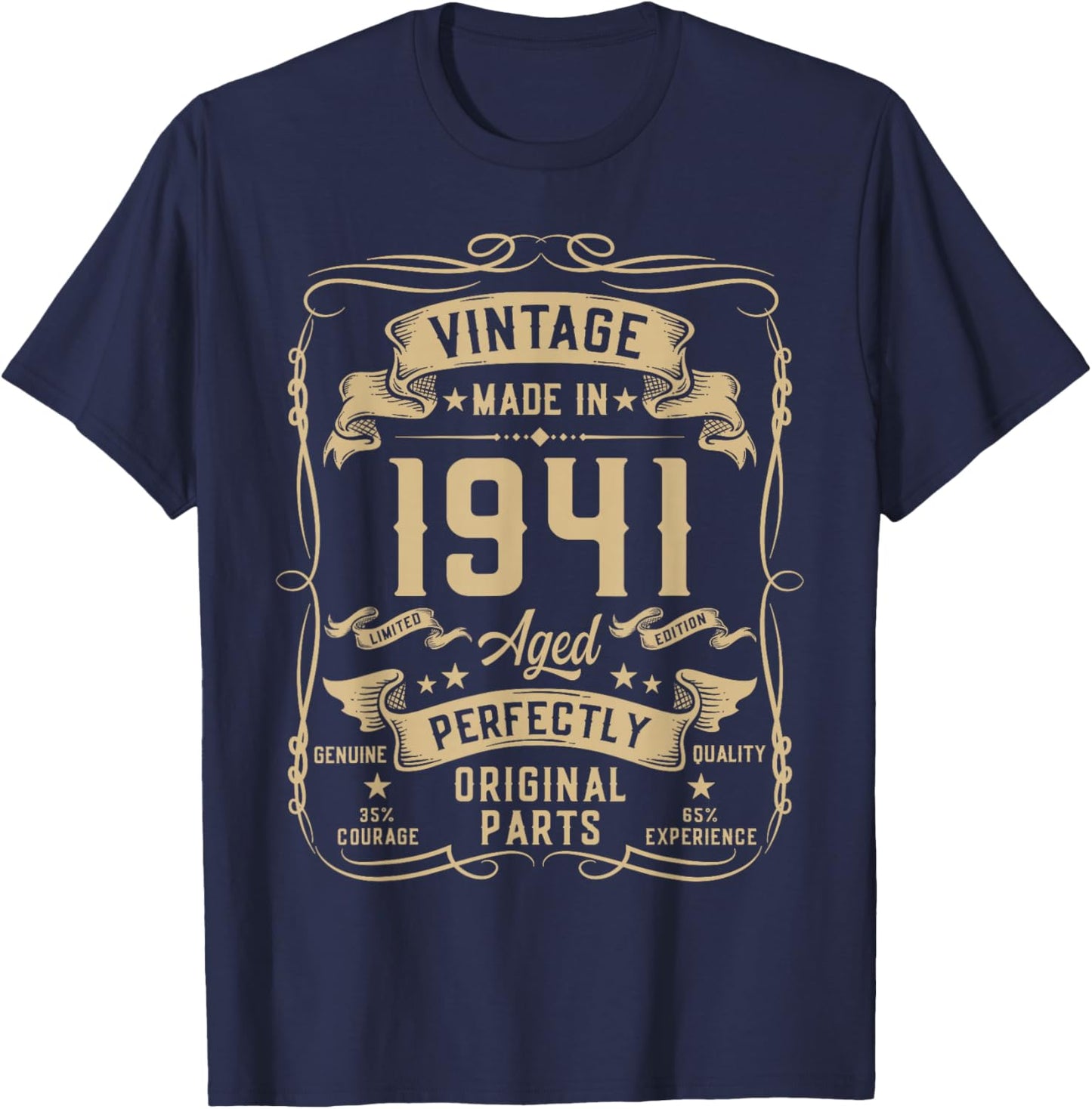 Vintage 1941 85yr 85th Birthday Gifts 85 Years Old T-Shirt - T-Shirt | Navy