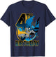 Kids DC Comics Batman 4th Birthday Bat Swing Action Poster T-Shirt - T-Shirt | Navy