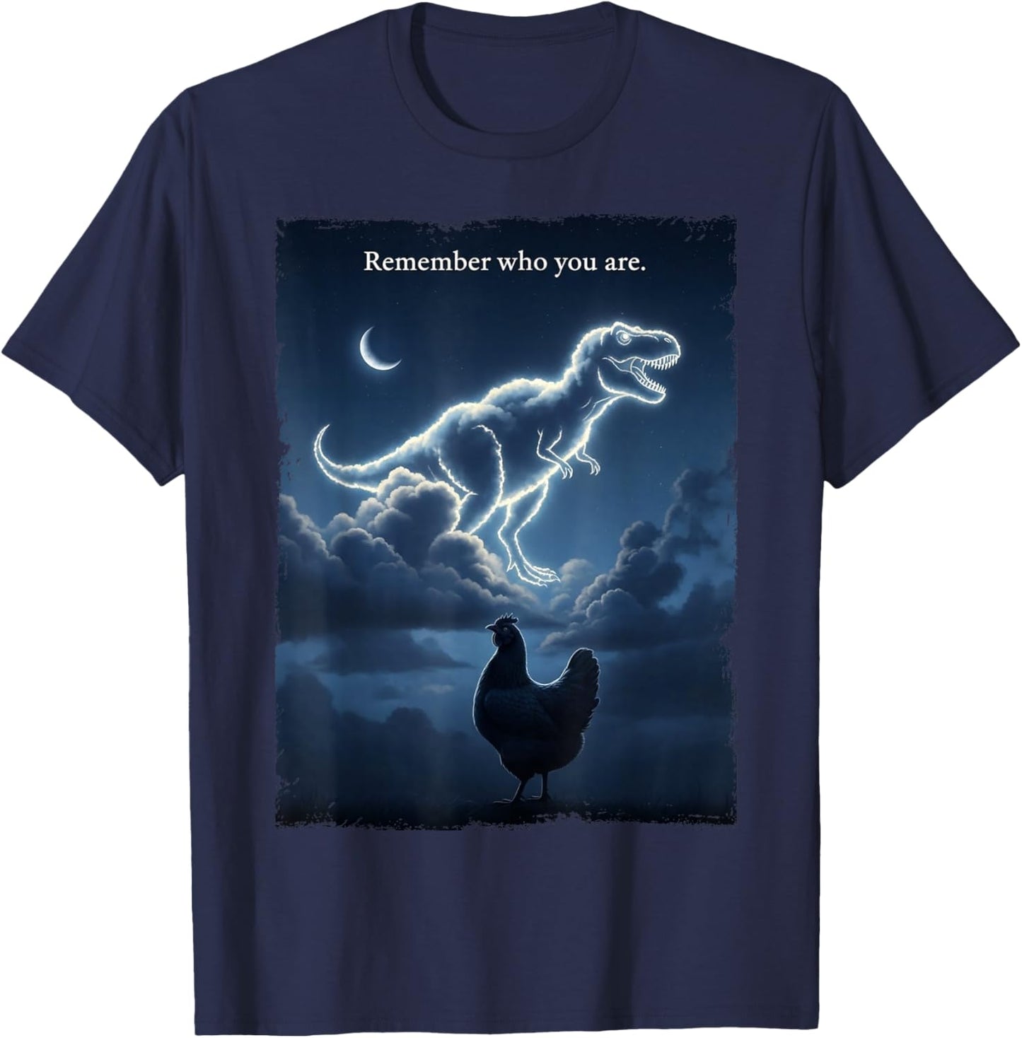 Remember Who You are - Funny Evolution Joke Meme T-Shirt - T-Shirt | Navy