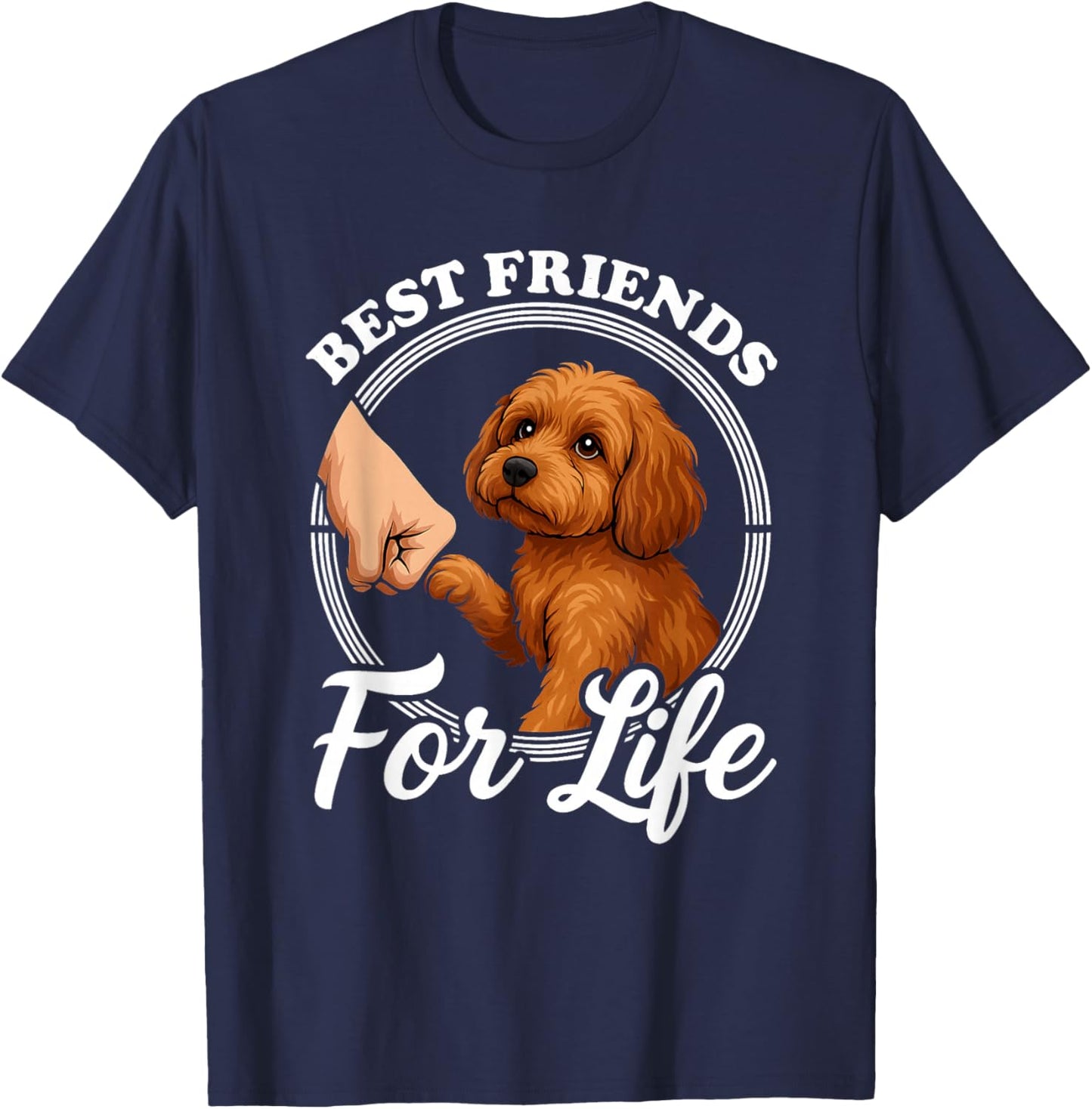 Cavapoo Lover Design Beautiful Cavapoo Dog T-Shirt - T-Shirt | Navy