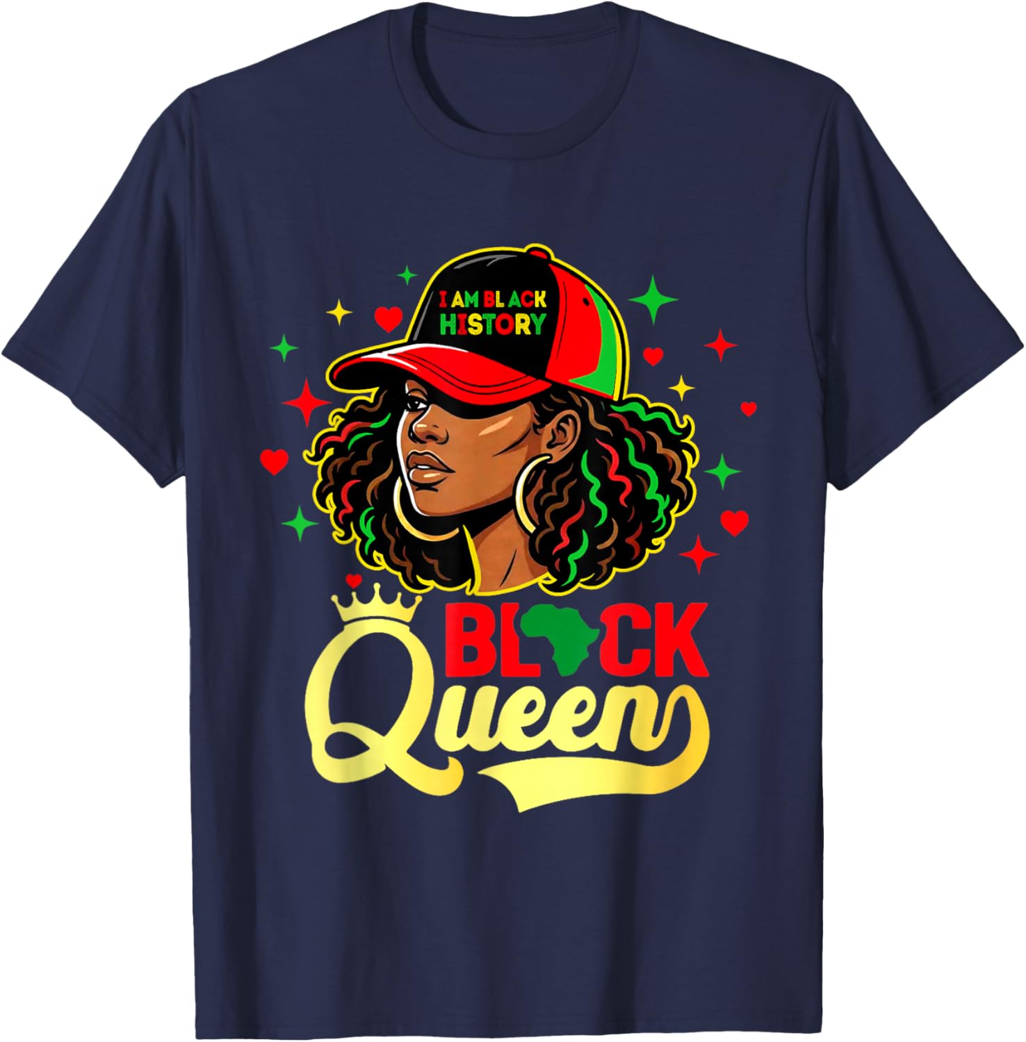 African American Pride T-Shirt - T-Shirt | Navy