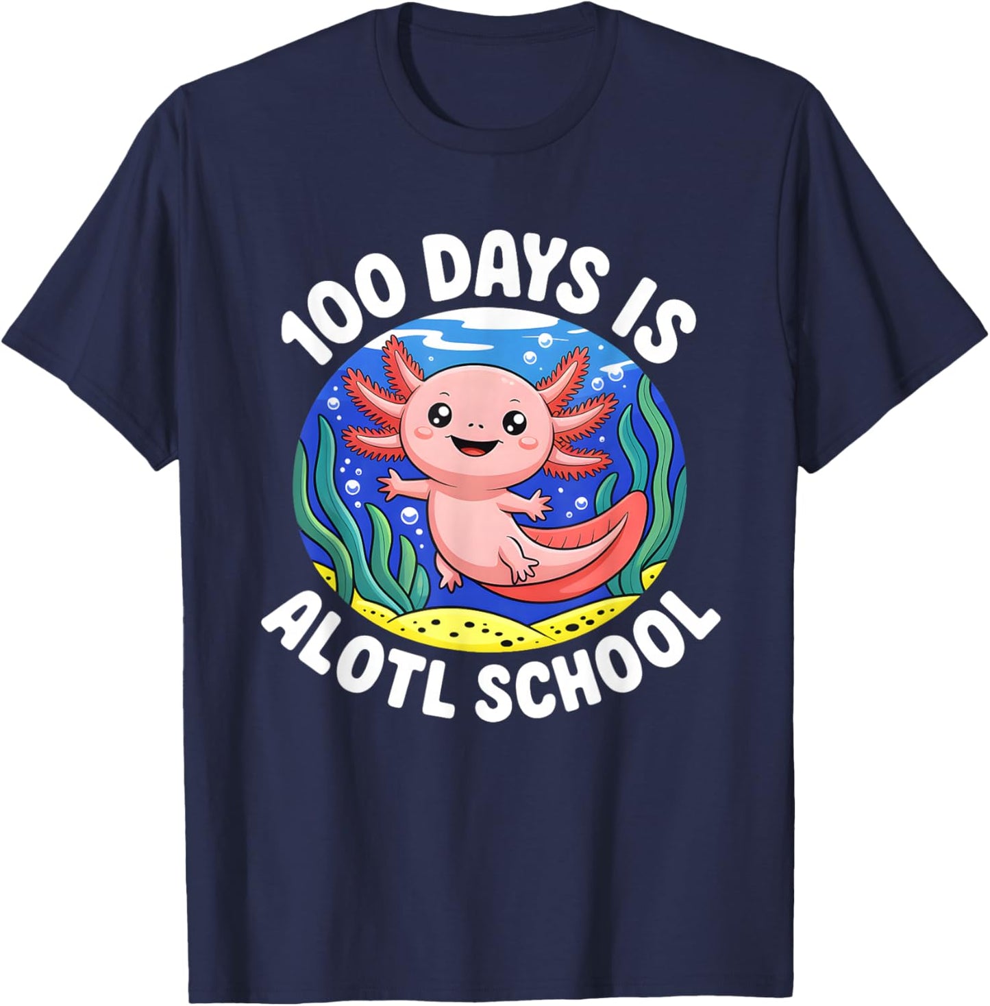 Axolotl Lover T-Shirt - T-Shirt | Navy
