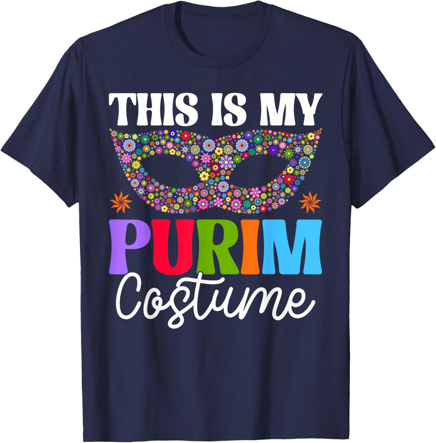 This is My Purim Costume Hamantash Hamantaschen Jewish PJS T-Shirt - T-Shirt | Navy