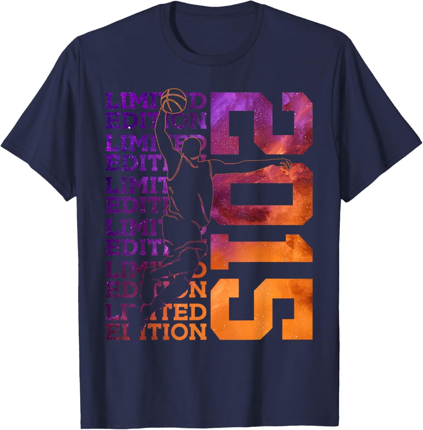Limited Edition 2015 Basketball 11TH Birthday T-Shirt - T-Shirt | Navy