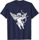 Men Women Kids Girls Cupid Vintage Aesthetic Valentines Day T-Shirt - T-Shirt | Navy