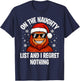 On Naughty List and I Regret Nothing Funny Bigfoot Christmas T-Shirt - T-Shirt | Navy