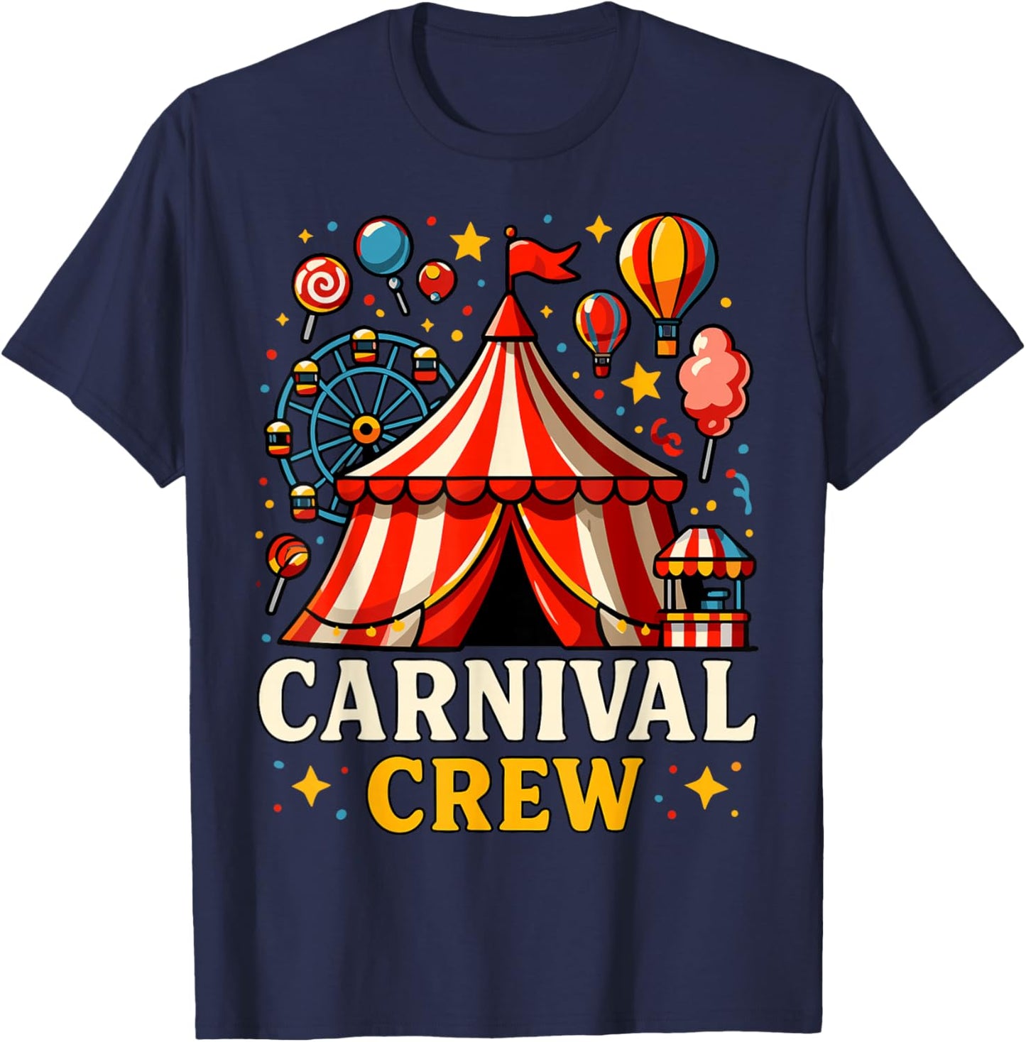 Funny Costume Party Carnival Crew T-Shirt - T-Shirt | Navy