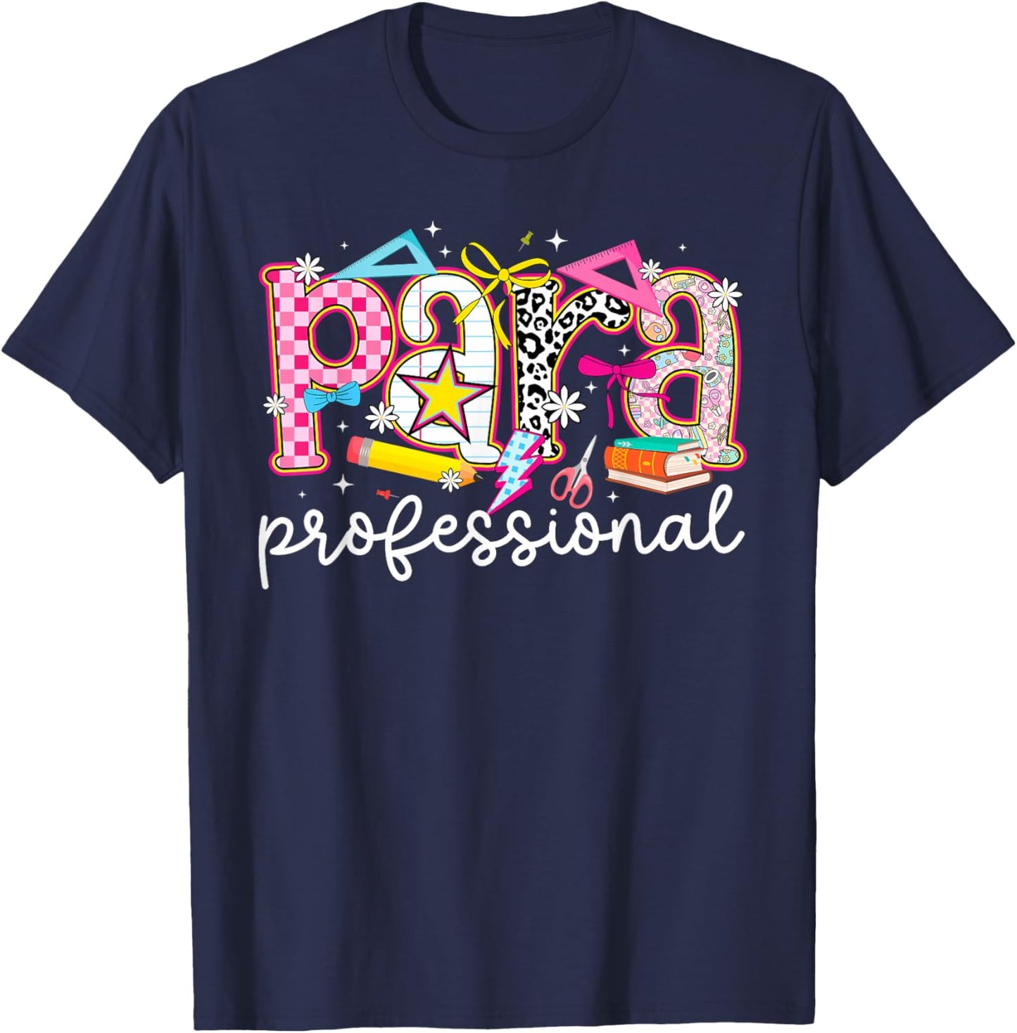 Paraprofessional Preppy Parapro para T-Shirt - T-Shirt | Navy