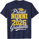 Proud Nonni of A 2026 Graduate Class of 2026 Graduation T-Shirt - T-Shirt | Navy