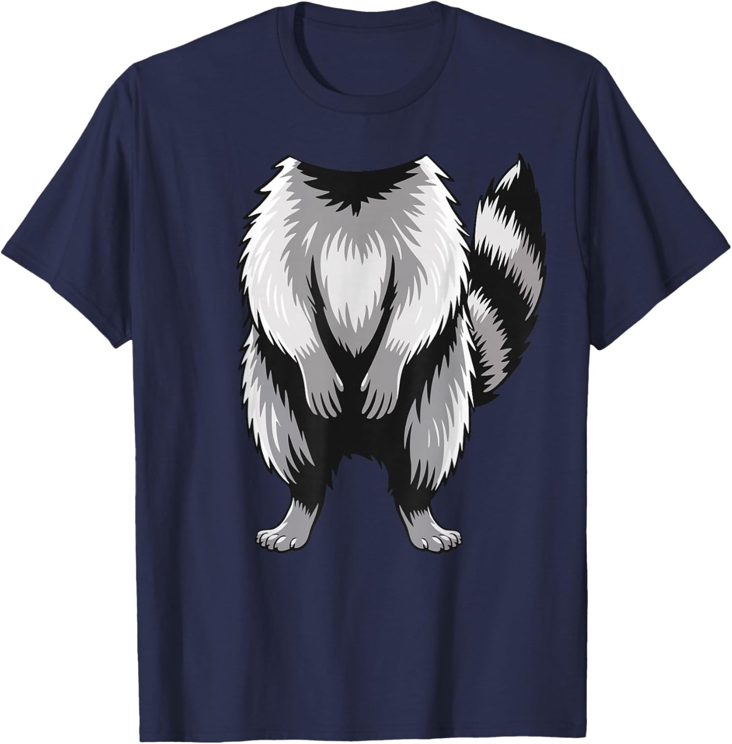 Racoon Shirt Adult Kids Men Women Racoon Costume T-Shirt - T-Shirt | Navy
