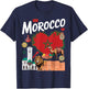 Morocco Flag Outfit Idea for Kids Maroc Moroccan Themed T-Shirt - T-Shirt | Navy