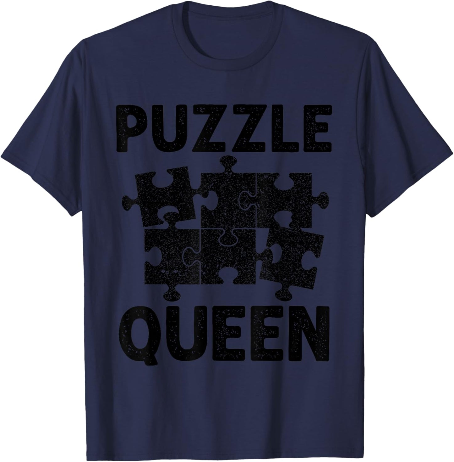 Cool Puzzle Design Girls Jigsaw Lover Puzzle Piece T-Shirt - T-Shirt | Navy