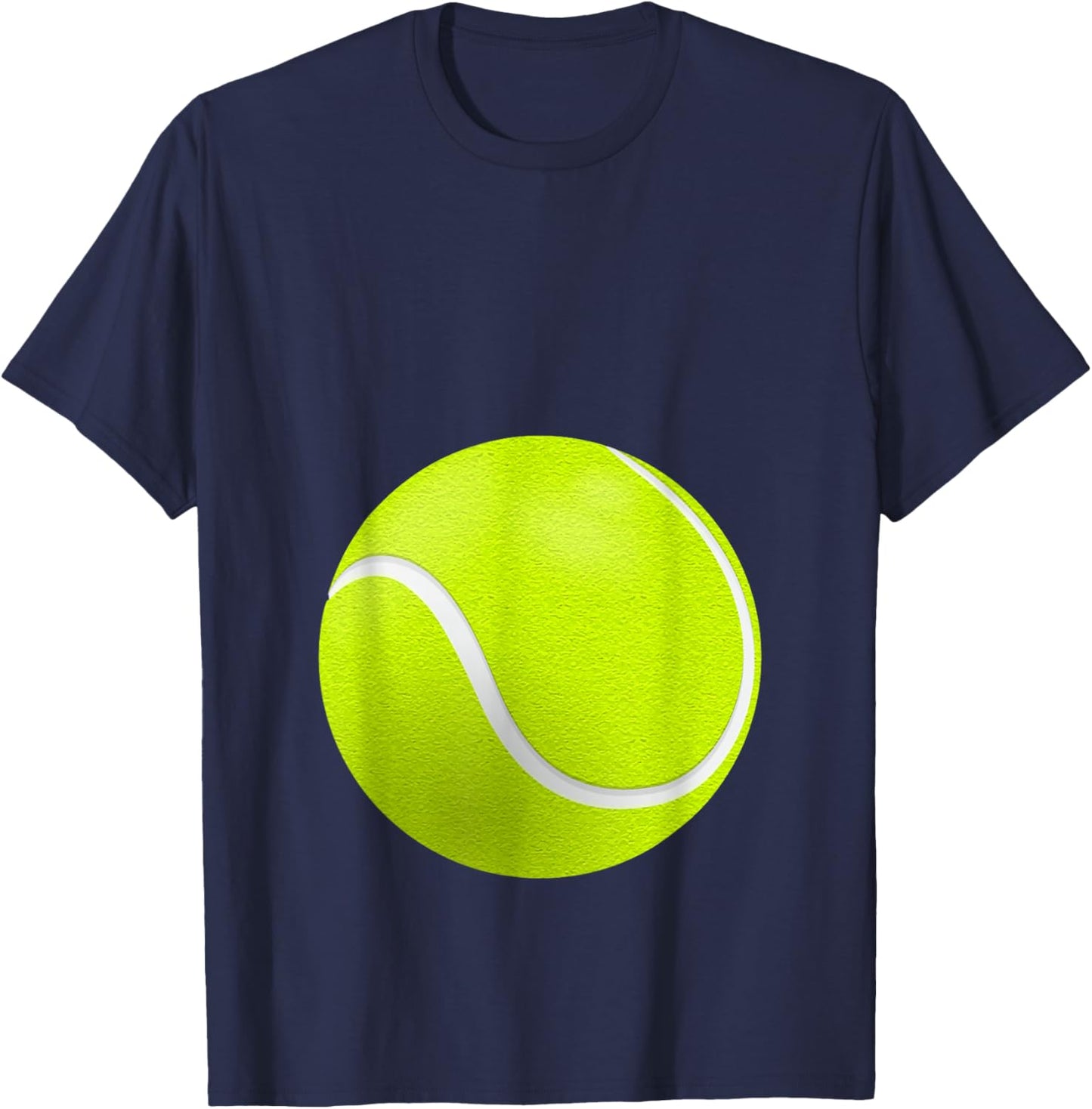Tennis Ball Baby Bump Pregnancy T-Shirt - T-Shirt | Navy
