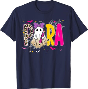 Spooky Halloween Teacher para Counselor SPED Preppy Boo Kids T-Shirt - T-Shirt | Navy
