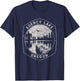 Vintage Agency Lake Oregon Outdoors Vacation T-Shirt - T-Shirt | Navy