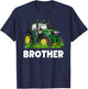 Brother It's My Birthday Tractor Family Group Matching T-Shirt - T-Shirt | Navy