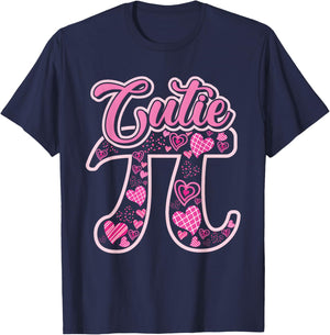 Pi Day Shirt Women Kids Men Toddler Math Teacher Cutie Pi T-Shirt - T-Shirt | Navy