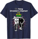 Strawberry Elephant Yin Yang Brainrot Gaming for Boys Kids T-Shirt - T-Shirt | Navy