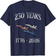 Fighter Jets Flag 250 Years 1776-2026 250th Birthday T-Shirt - T-Shirt | Navy