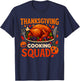 Thanksgiving Cooking Squad Funny Turkey Dinner Chef Costume T-Shirt - T-Shirt | Navy