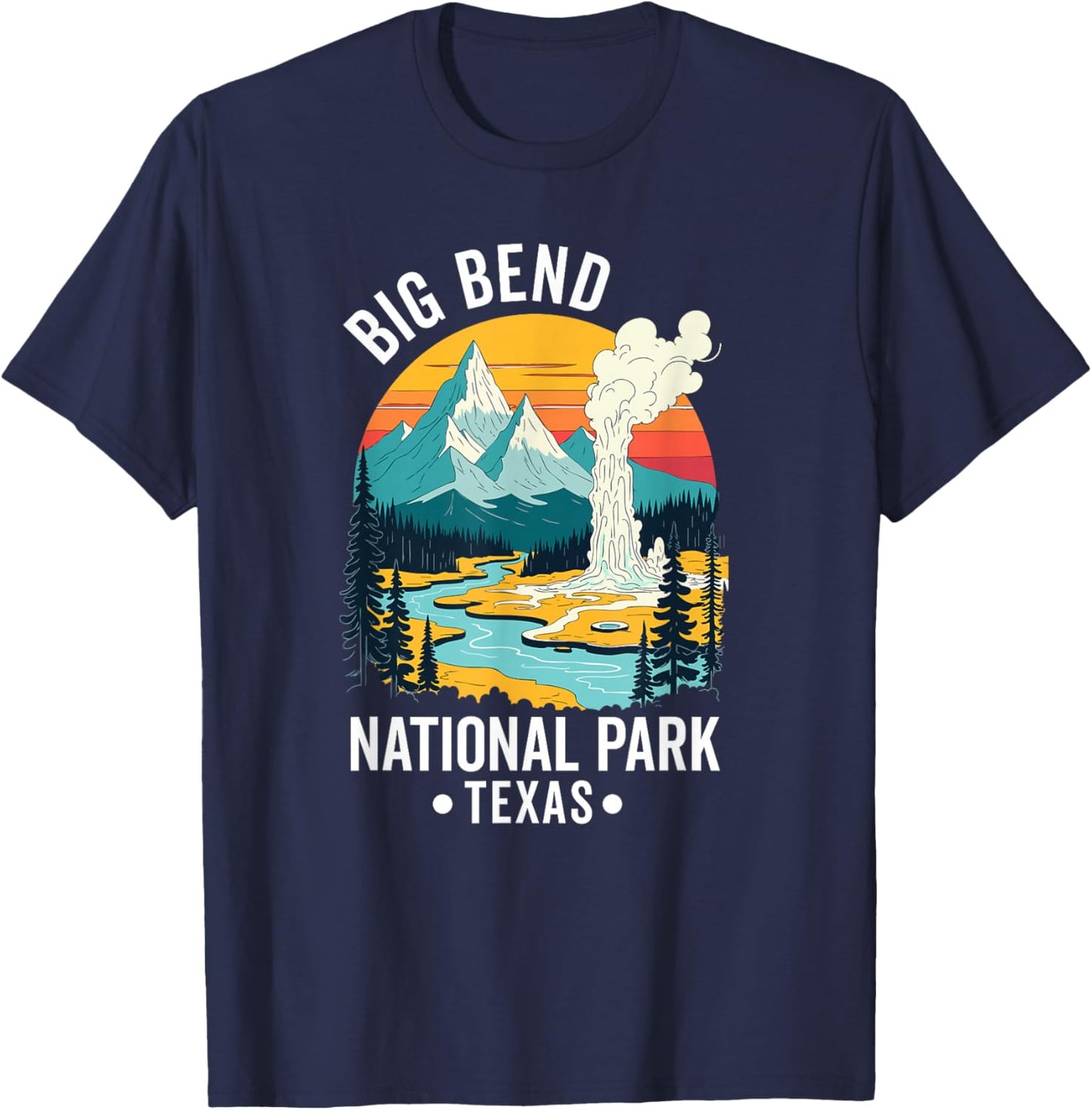 Women Men Vintage T-Shirt - T-Shirt | Navy