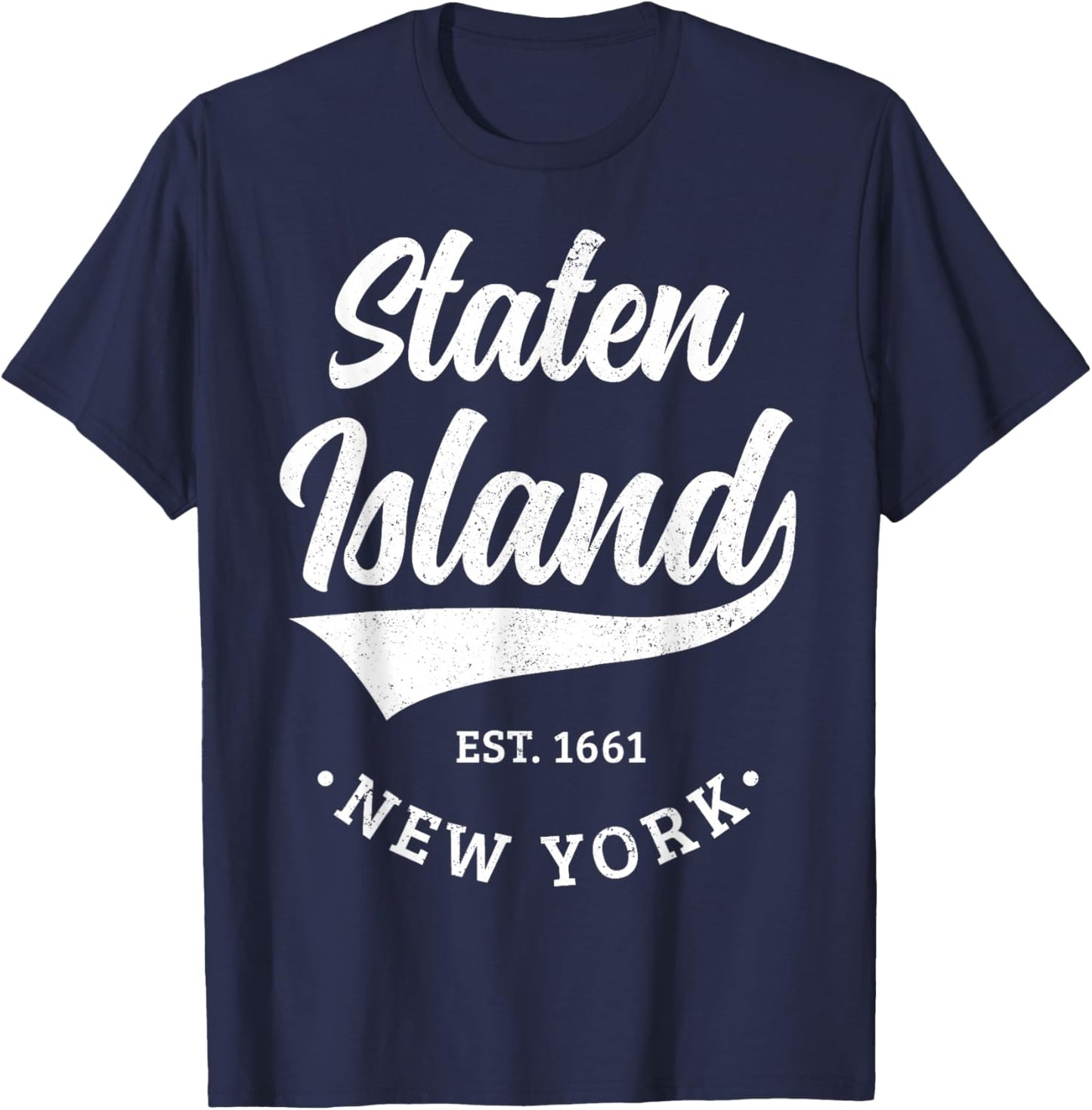 Staten Island New York NY Pride Souvenirs T-Shirt - T-Shirt | Navy