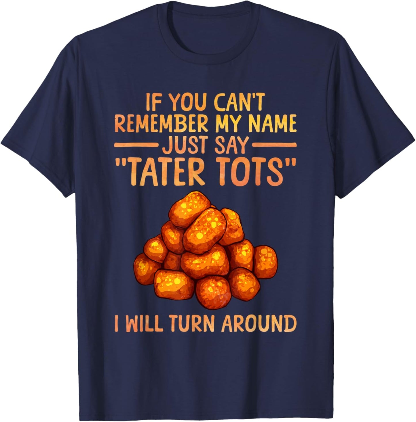 Tater Tot Design Women Kids Potato Tater Tot Lover T-Shirt - T-Shirt | Navy