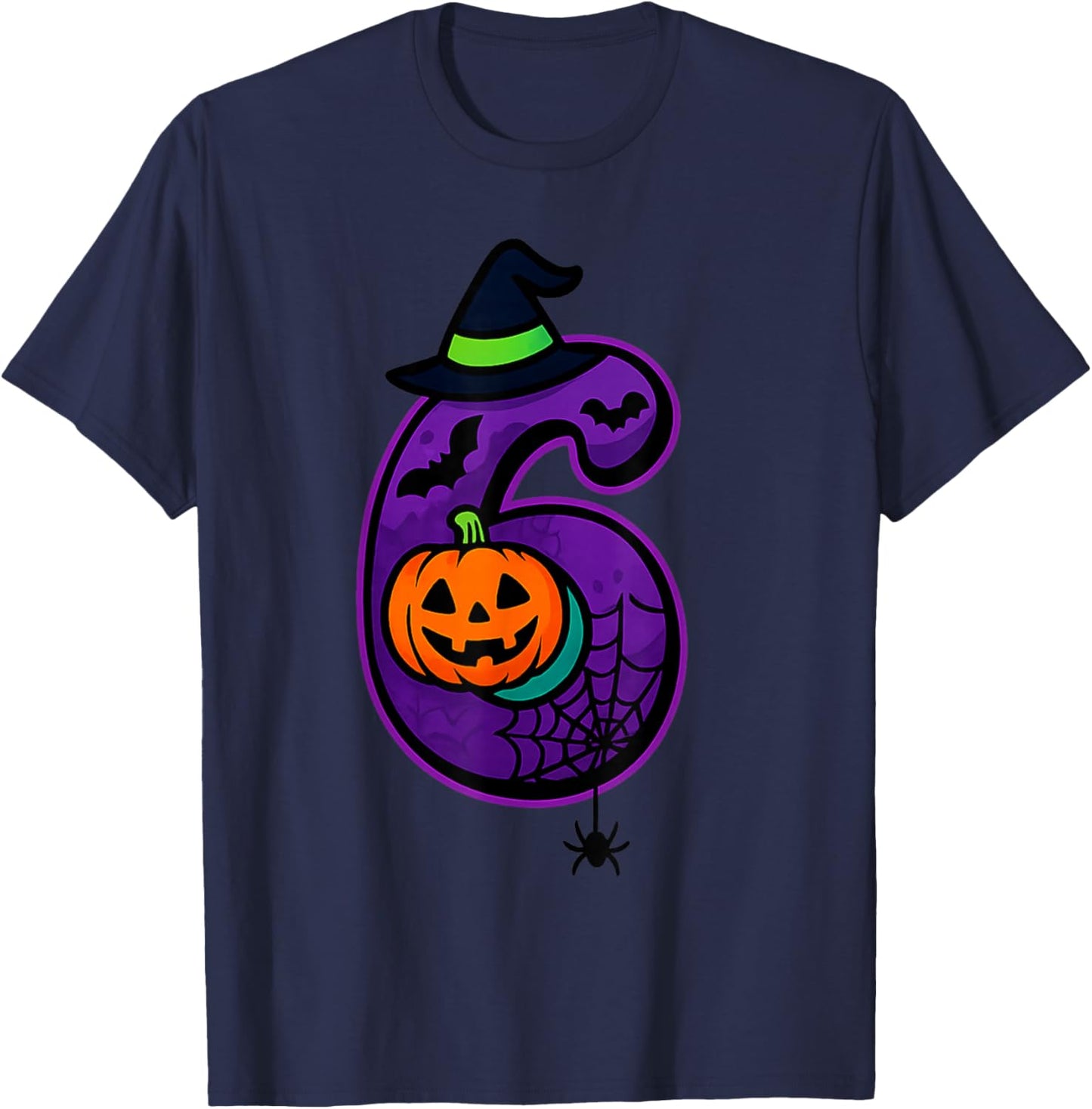 Number 6 Funny Meme Saying 6 7 Six Seven Halloween T-Shirt - T-Shirt | Navy