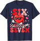 67 Six Seven Valentine Hockey Heart Cute Hockey Lovers T-Shirt - T-Shirt | Navy