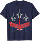 USAF Thunderbirds F16 57th Wing Vintage Airshow Gifts T-Shirt - T-Shirt | Navy