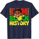 I Am Black History Afro Boy Kids Black History Month T-Shirt - T-Shirt | Navy