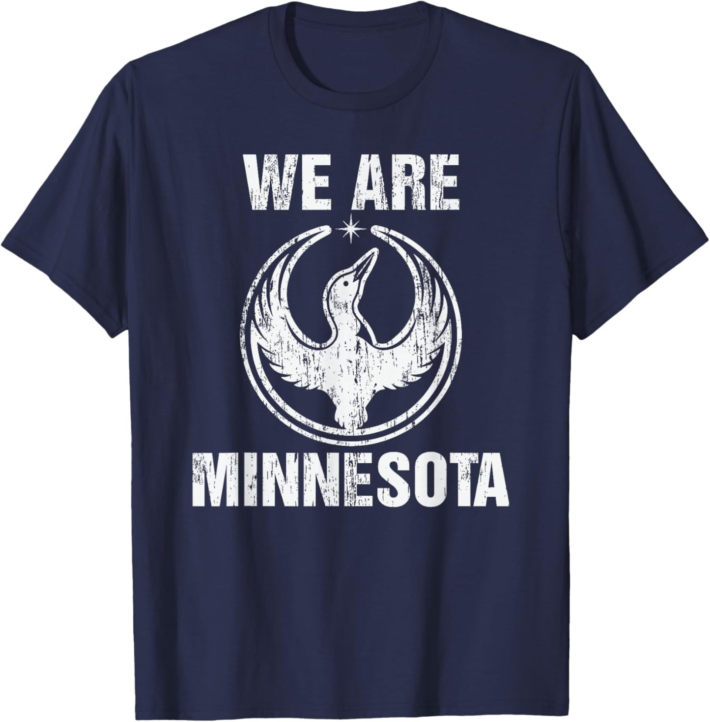 MN Rebel Loon Alliance We are Minnesota Men Women T-Shirt - T-Shirt | Navy