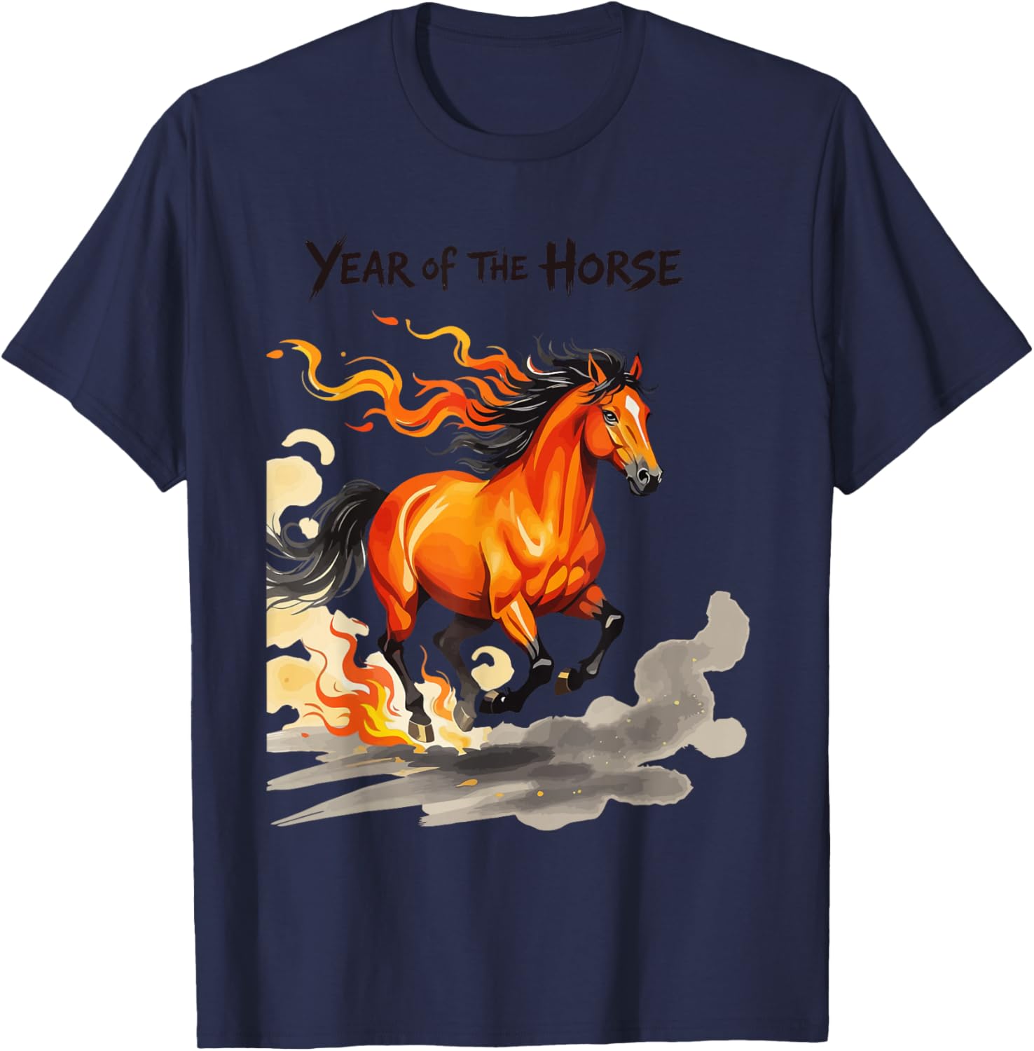 Year of The Horse T-Shirt - T-Shirt | Navy