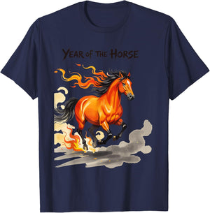 Year of The Horse T-Shirt - T-Shirt | Navy