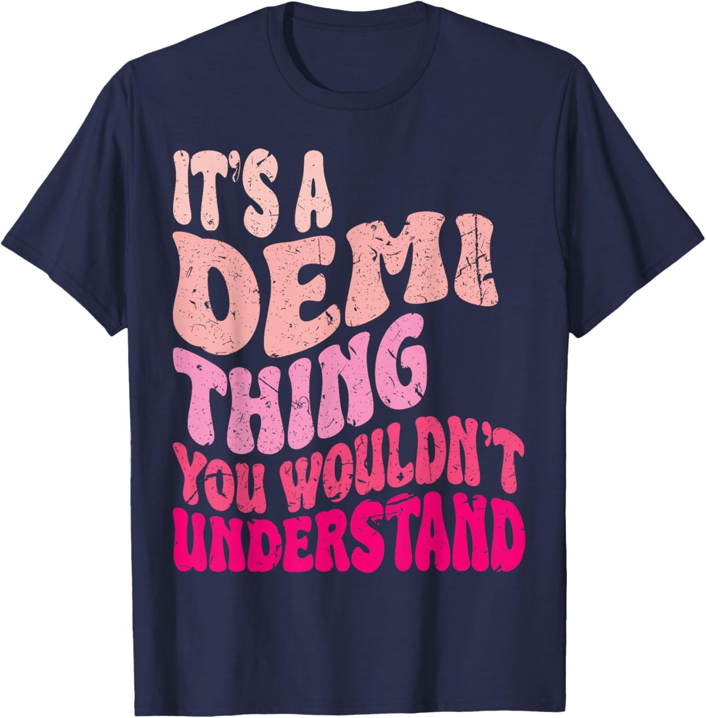 It's A Demi Thing You Wouldn't Understand Girls Kids T-Shirt - T-Shirt | Navy