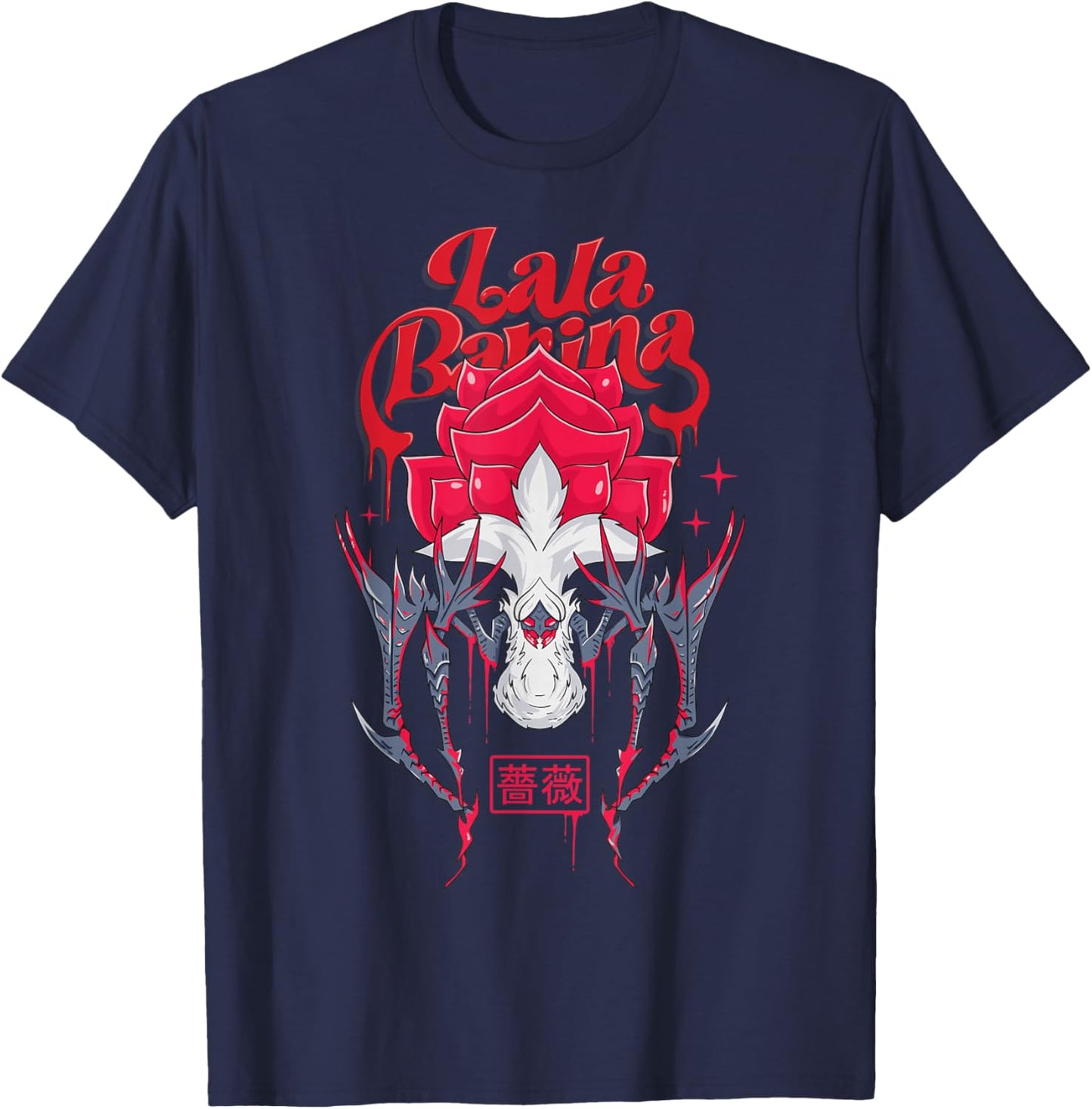 Rose Spider T-Shirt - T-Shirt | Navy