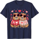 Valentines Day Cute Valentine Capybara T-Shirt - T-Shirt | Navy