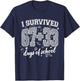 I Survived 100 Days of School 6 7 Meme Six Seven Kids Boys T-Shirt - T-Shirt | Navy