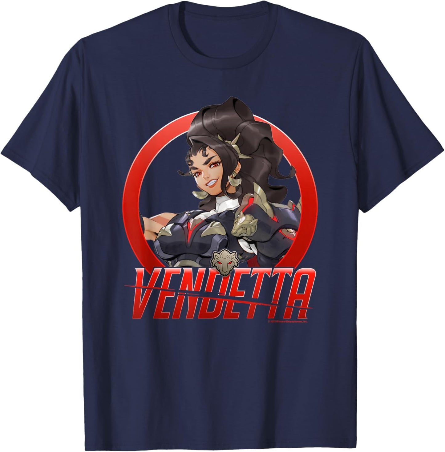 Overwatch 2 Vendetta La Lupa The Wolf of Retribution T-Shirt - T-Shirt | Navy