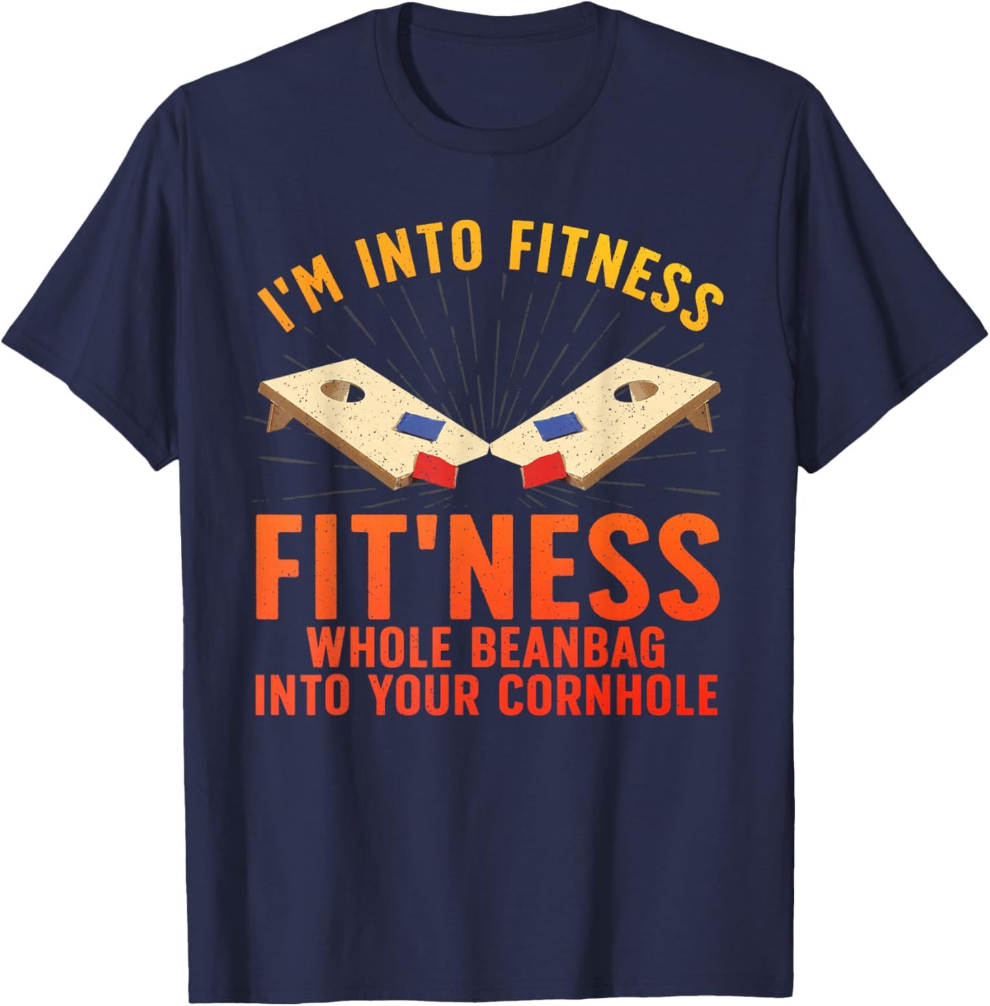 Best Cornhole Art Women Corn Hole Players Cornhole T-Shirt - T-Shirt | Navy