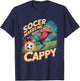 Soccerer Capybara Pun Football Funny Soccer T-Shirt - T-Shirt | Navy