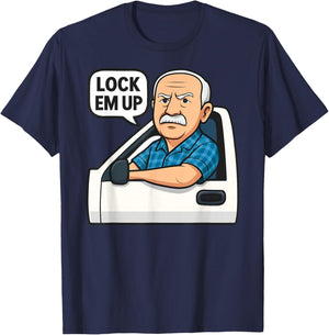 Hit The Road Dude Lock em' Up Funny Women Kids T-Shirt - T-Shirt | Navy