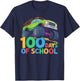 100th Day of School Boys Kids Toddler 100 Days of School T-Shirt - T-Shirt | Navy