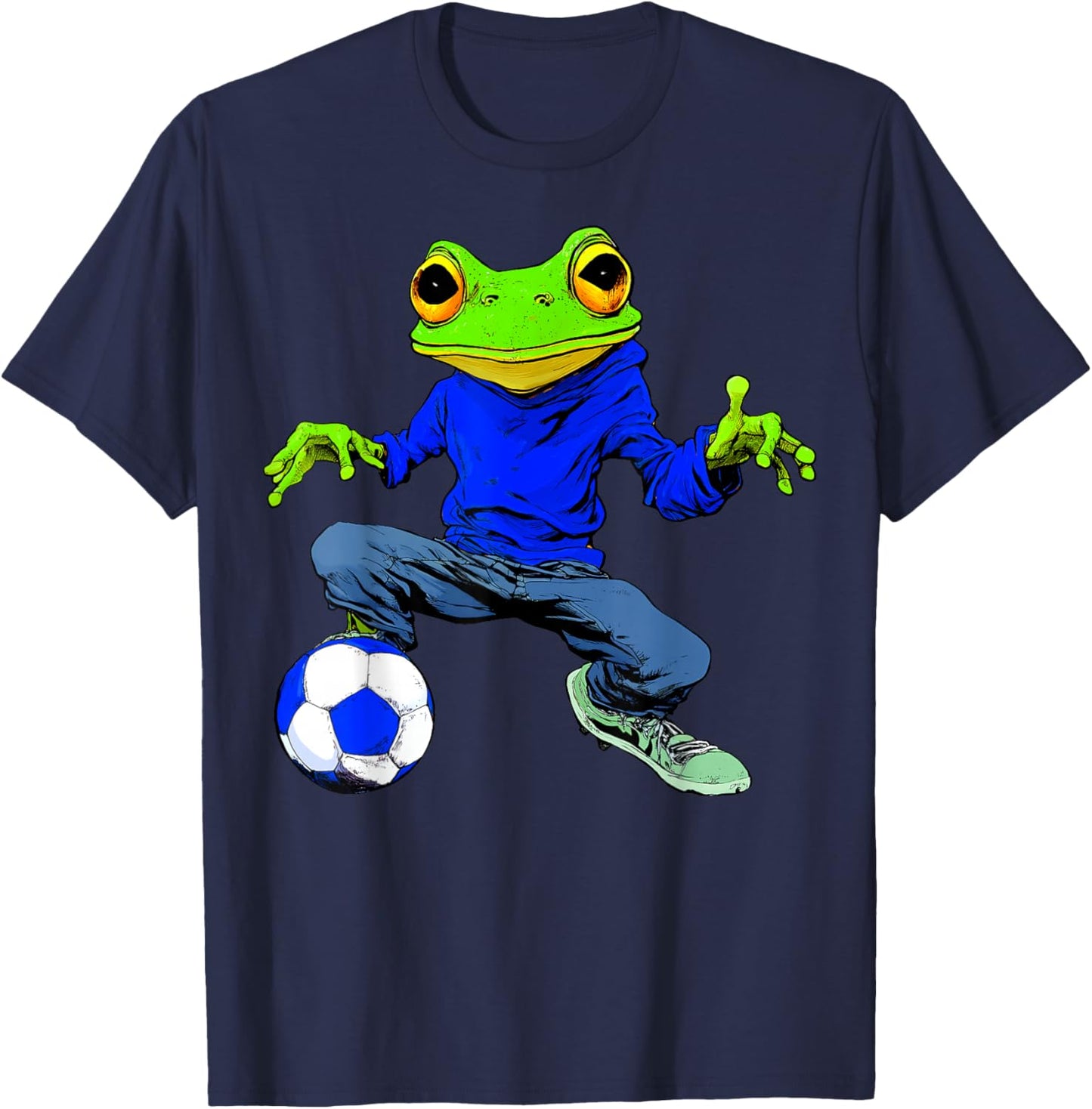 Football Frog T-Shirt - T-Shirt | Navy