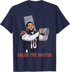 Caleb The Grater Game Day Football Funny Meme Cheese T-Shirt - T-Shirt | Navy
